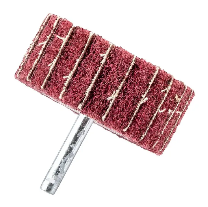 Saplı flap disk, zımpara elyaflı, 60 x 25 x 6 mm, P