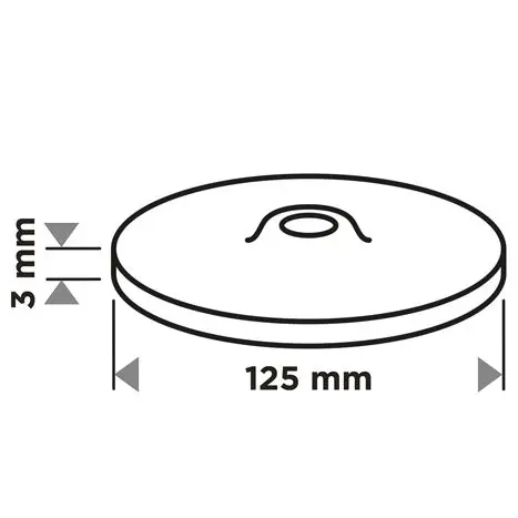 Cırt bantlı disk 125 mm x 3 mm, M14 dişli