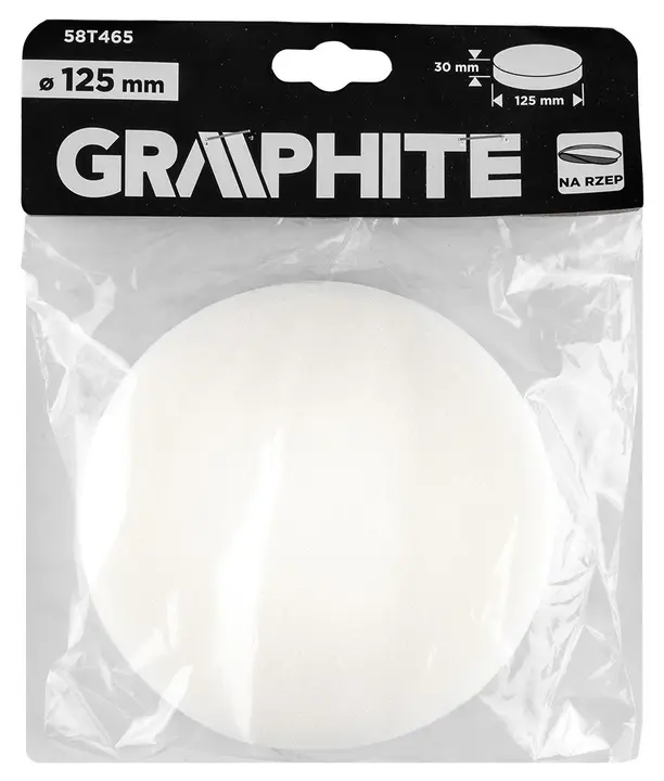 Cırt bantlı polisaj süngeri 125 mm