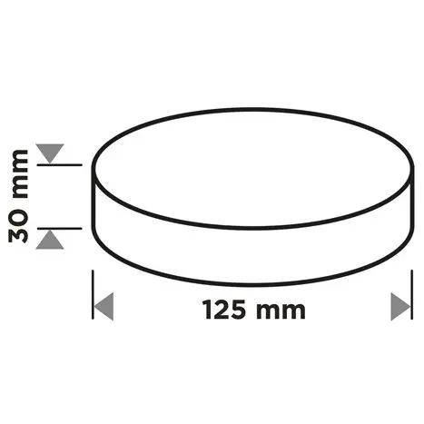 Cırt bantlı polisaj süngeri 125 mm