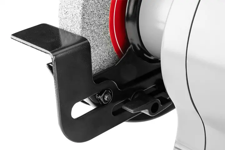 Taşlama tezgahı 370W, 230V, disk 150mm, hız 3450 dev/dk, lambalı, haznesi ve disk düzeltici ile