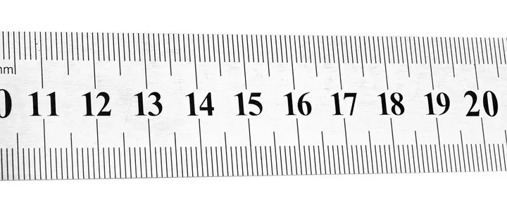 Cetvel 50 cm, paslanmaz çelik