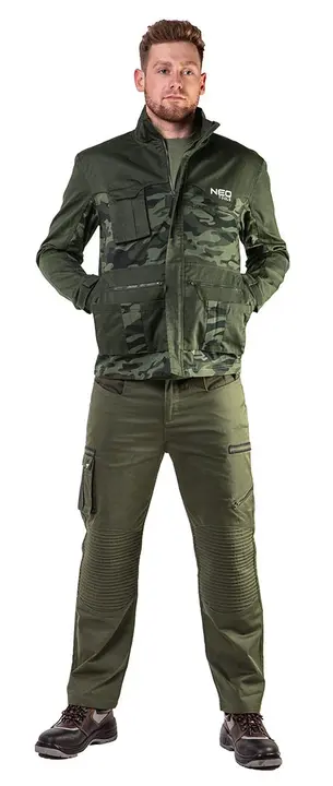 İş pantolonu CAMO, haki
