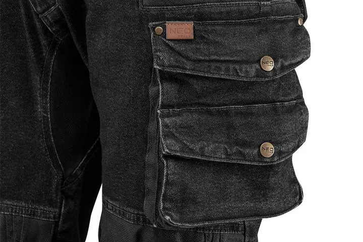 İş pantolonu DENIM, siyah
