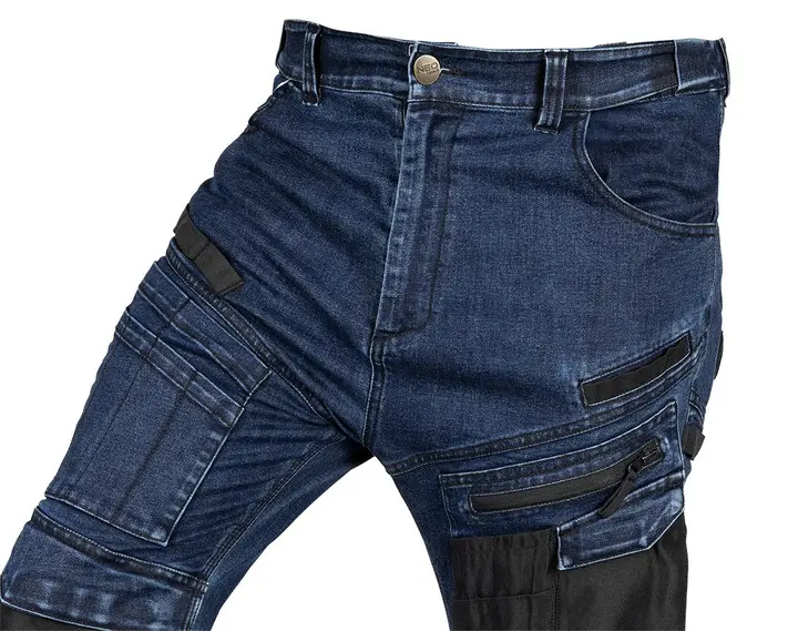 DENIM iş pantolonu, Oxford takviyeli, lacivert, XXXL beden