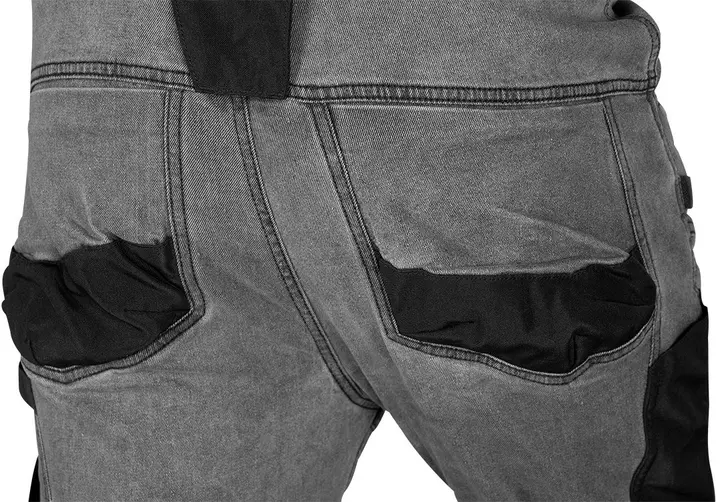 DENIM iş pantolonu, Oxford takviyeli, gri
