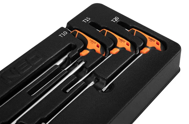 Torx anahtar tepsisi, 6 parça