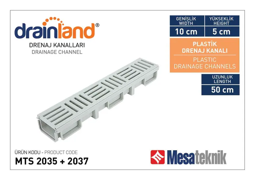 MTS 2035 Genişlik 10 cm Uzunluk 50 cm