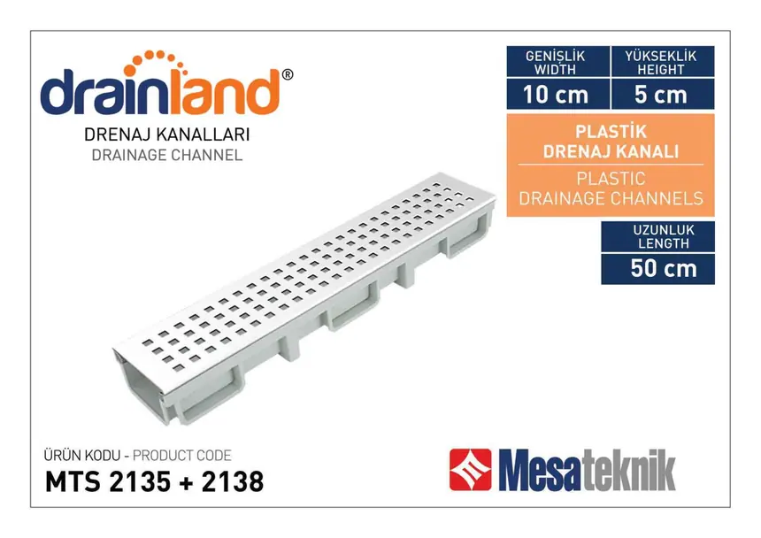 MTS 2035 Genişlik 10 cm Uzunluk 50 cm