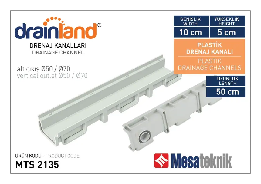 MTS 2035 Genişlik 10 cm Uzunluk 50 cm