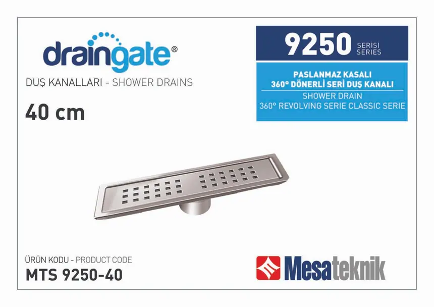 MTS 9250 Paslanmaz Gövdeli 360º Dönerli Seri